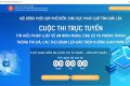 Thi trực tuyến “Tìm hiểu pháp luật về an ninh mạng; ứng xử và phòng tránh thông tin giả, các thủ đoạn lừa đảo trên không gian mạng”